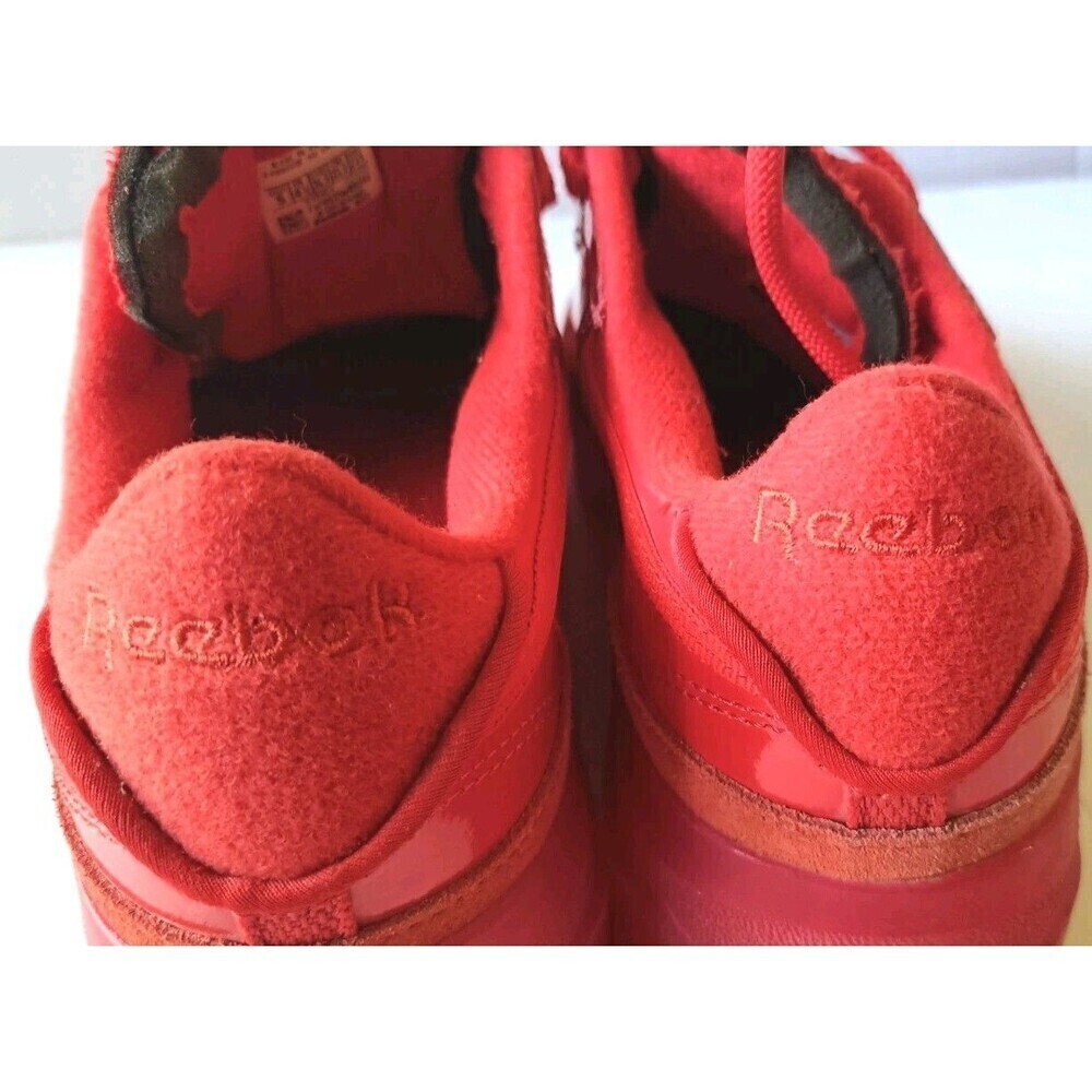 Reebok Cardi B Sneakers Size 5 Red Coated Club C Double Bubble Gum Bottom - Picture 11 of 13